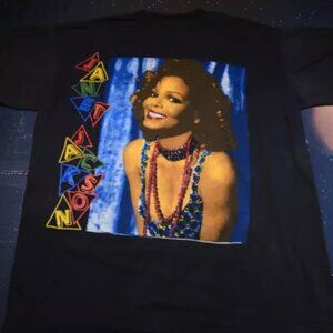 Vintage 1990s Janet‎ Jackson Poetic Justice Bootleg Rare Rap Tee Men's Size XL